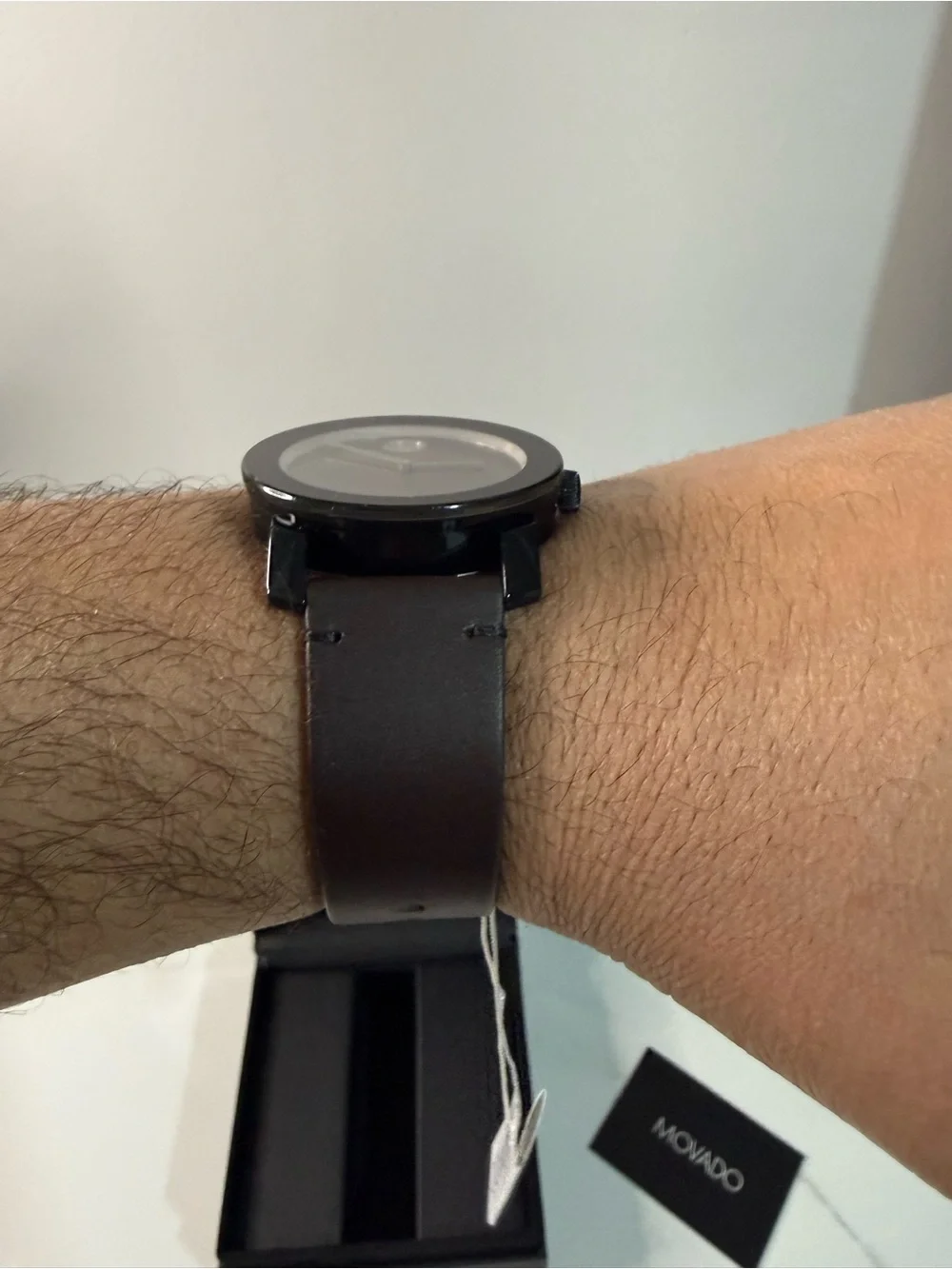 Movado Classic Black Dial Brown Leather Men’s Watch